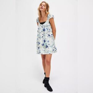 NWOT Free People Wildflower Printed Mini Dress | Medium